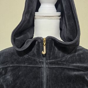 Juicy Couture Black Velvet Hoodie